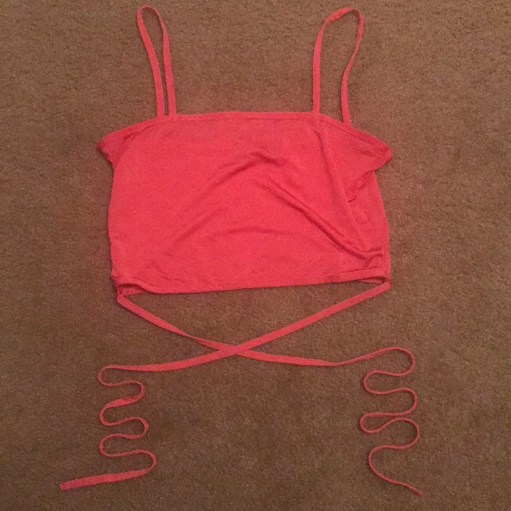 Pink cropped top. Only worn once.